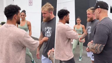 American Boxer And Youtuber Jake Paul Involved in Physical Altercation With Neeraj Goyat After Indian Boxer Confronts Him For Using Abusive Language (Watch Video)